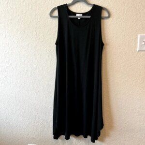 J. Jill PureJill sleeveless scoop neck shark bite hem midi dress